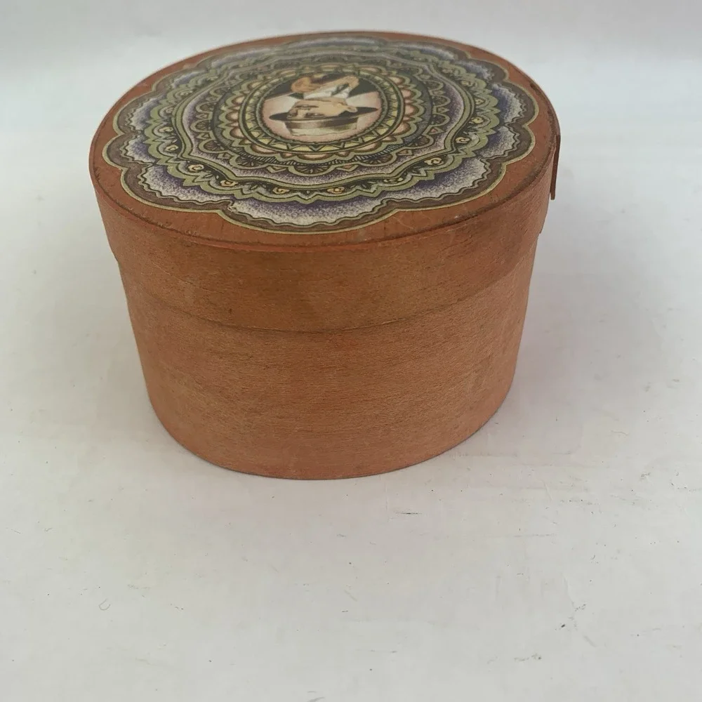 Vintage Dodo Designs Wooden Trinket Box Weird Decor England Button Stash Box